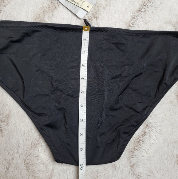 Madewell Second Wave Hipster Bikini Bottom In True Black NWT Size XL - Picture 9 of 12